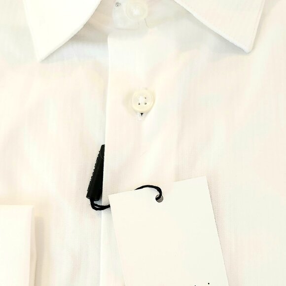 NWT Men Shirt Dress Calvin Klein Reg White Cream 16 34/35, 15.5 32/33,15 32/33 - Picture 2 of 3